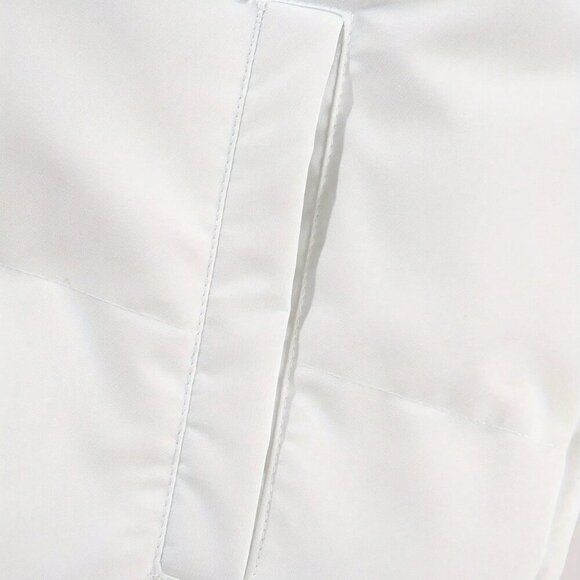 Pink Casual Women's Long-Sleeved Windproof Puffy Zipper Coat With Pockets - Picture 5 of 6